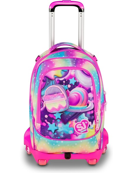 Trolley Scuola Seven SJ Gang Jack 8 Ruote – Soft Pouch Girl ROU330952 Colourbook | Futurartshop.com