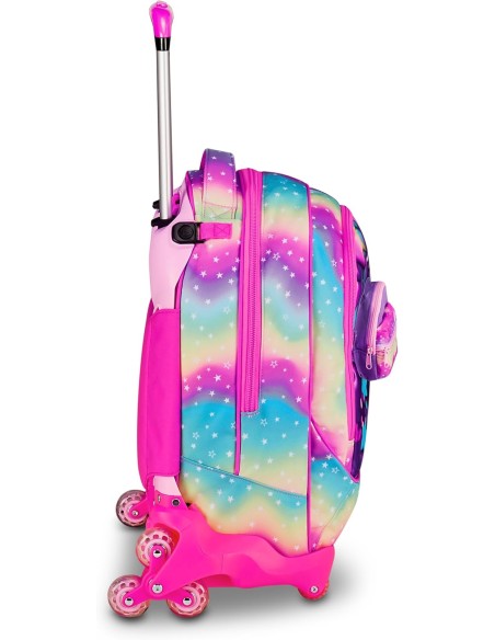 Trolley Scuola Seven SJ Gang Jack 8 Ruote – Soft Pouch Girl ROU330952 Colourbook | Futurartshop.com