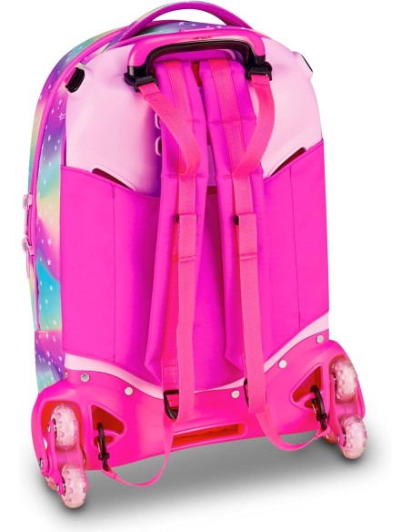 Trolley Scuola Seven SJ Gang Jack 8 Ruote – Soft Pouch Girl ROU330952 Colourbook | Futurartshop.com