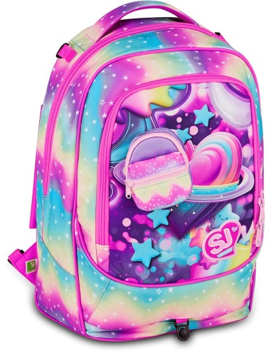 Trolley Scuola Seven SJ Gang Jack 8 Ruote – Soft Pouch Girl ROU330952 Colourbook | Futurartshop.com