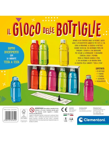 Bottle Game – Party Board Game with 20 Bottles 8+ CLE81642 Clementoni | Futurartshop.com