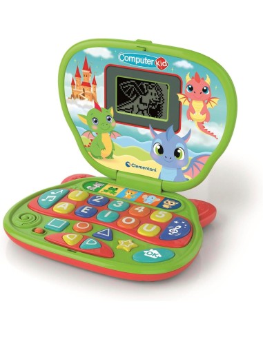 Computer Kid Dragon Educational Laptop for Children 2+ Years, 10 Activities CLE16488 Clementoni | Futurartshop.com