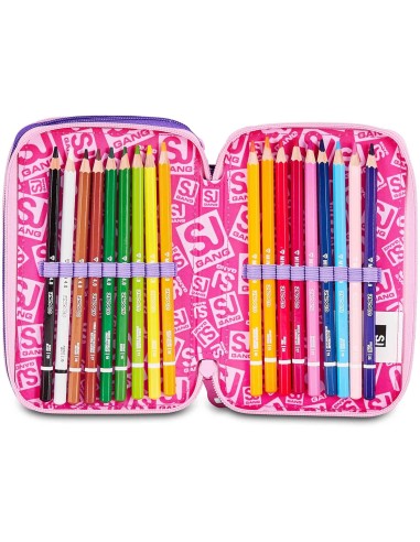 Seven SJ Gang Glowcat 3D Pencil Case – 3 Zip Filled 45 Pcs ROU330624 Seven | Futurartshop.com