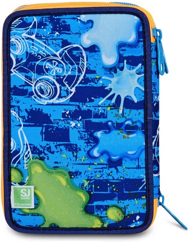 Seven SJ Gang Joyful Pins Boy Pencil Case – 3 Zip Filled 45 Pcs ROU330983 Seven | Futurartshop.com