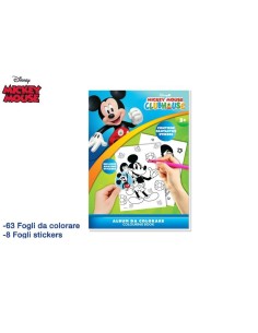 Disney Topolino Album da Colorare 71 Fogli con Adesivi/Stickers per Bambini EOL308573 CR Group | Futurartshop.com
