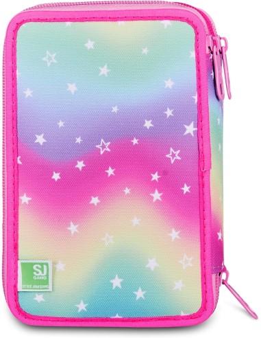 Seven SJ Gang Soft Pouch Girl Pencil Case – 3 Zip Filled 45 Pcs ROU330921 Seven | Futurartshop.com