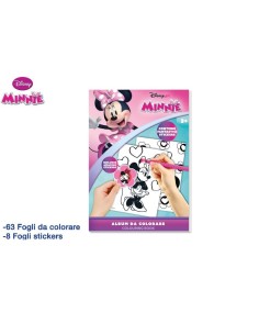 Disney Minnie Album da Colorare 71 Fogli con Adesivi/Stickers per Bambini EOL308580 CR Group | Futurartshop.com