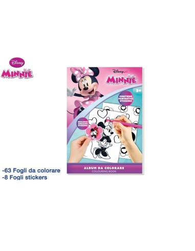 Disney Minnie Mouse Coloring Book 71 Sheets with Stickers for Kids EOL308580 CR Group | Futurartshop.com