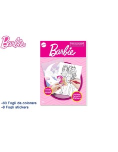 Barbie Album da Colorare 71 Fogli con Adesivi/Stickers per Bambini EOL308566 CR Group | Futurartshop.com