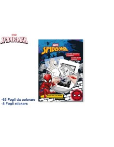 Spider Man Album da Colorare 71 Fogli con Adesivi/Stickers per Bambini EOL308603 CR Group | Futurartshop.com