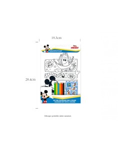 Disney Mickey Mouse Colouring Set with 6 Colours for Kids EOL953001 CR Group | Futurartshop.com