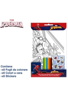 Set da Colorare Spider Man – con 6 Colori per Bambini EOLSP0932 CR Group | Futurartshop.com