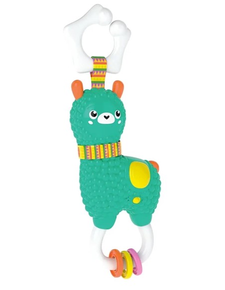 Clementoni Baby Happy Alpaca Rattle with Light and Sound 3m+ CLE17505 Clementoni | Futurartshop.com