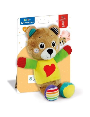 Baby Clementoni Bob the Bear Plush – Newborn Soft Toy 0+ Washable CLE17906 Clementoni | Futurartshop.com