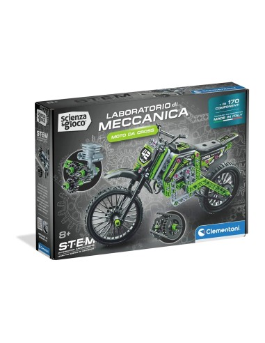 Set Costruzioni Moto da Cross Clementoni – Laboratorio Meccanica STEM CLE19460 Clementoni | Futurartshop.com