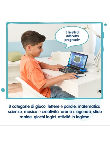 Bit Smart Genius Plus Blue – Bilingual Kids Laptop VIT581249 Vtech | Futurartshop.com
