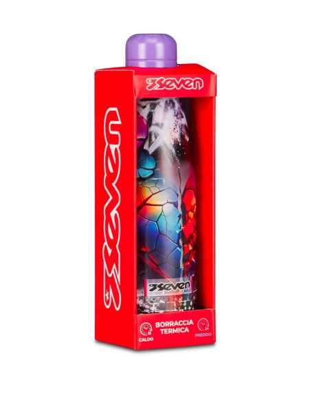 Seven Thermal Water Bottle 500ml – Stainless Steel 6 Designs ROU362564 Seven | Futurartshop.com