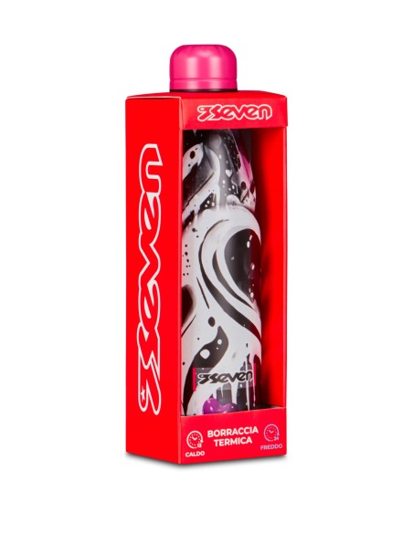 Seven Thermal Water Bottle 500ml – Stainless Steel 6 Designs ROU362564 Seven | Futurartshop.com
