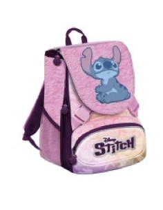 Stitch Angel Pink Expandable School Backpack – Plush Disney CRG261130 CR Group | Futurartshop.com