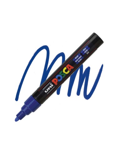 Pennarello Uni Posca PC-5M – Punta Media Blu 1,8-2,5 mm 30840  | Futurartshop.com