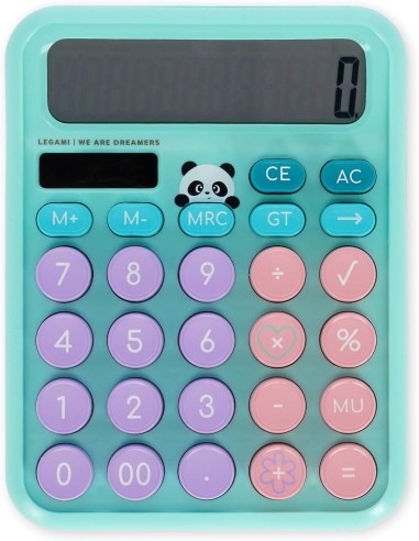 Calcolatrice da Tavolo Calcoolator – Panda Solare 12 Cifre LEGCLT0001 Legami Milano | Futurartshop.com