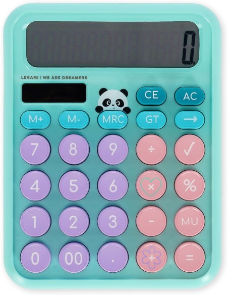 Calcolatrice da Tavolo Calcoolator – Panda Solare 12 Cifre LEGCLT0001 Legami Milano | Futurartshop.com