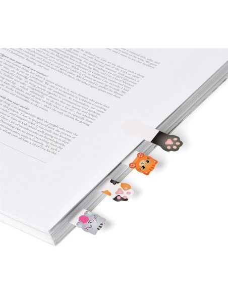 Keep in Mind Sticky Bookmarks – Kitty Cat 80 Pieces LEGSKN0002 Legami Milano | Futurartshop.com