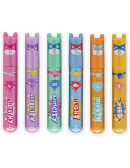 Mini Evidenziatori Teddy's Superpower – Set 6 Metallici LEGMH0005 Legami Milano | Futurartshop.com