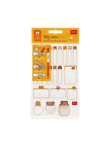 Etichette Adesive Nome Teddy Bear – con Pellicola Protettiva LEGSTK0002 Legami Milano | Futurartshop.com
