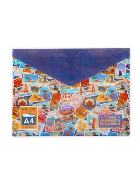 Travel document holder with button LEGPFB0003 Legami Milano | Futurartshop.com
