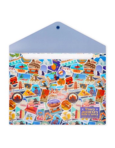 Travel document holder with button LEGPFB0003 Legami Milano | Futurartshop.com