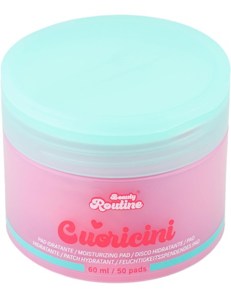Beauty Routine Cuoricini Nice – 50 Dischetti Viso a Cuore Profumati alla Pesca per Bambine