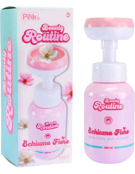Beauty Routine Schiuma Fiore Nice – Schiuma Detergente Viso e Corpo Erogatore Fiore 300 ml