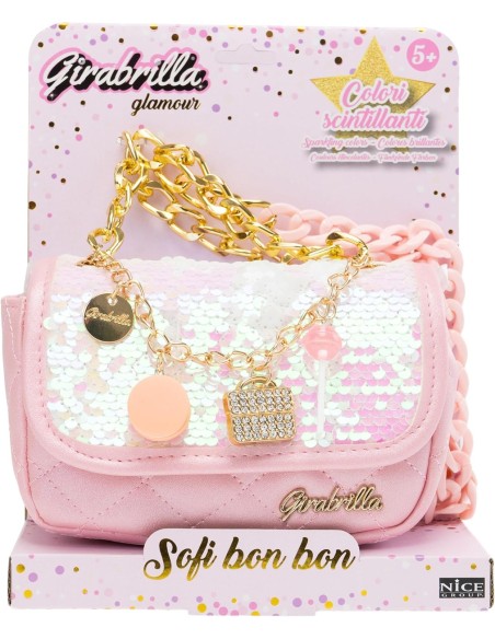 Girabrilla Sofi Bon Bon Nice – Braccialetto Slap con Paillettes Magiche Cambia-Colore