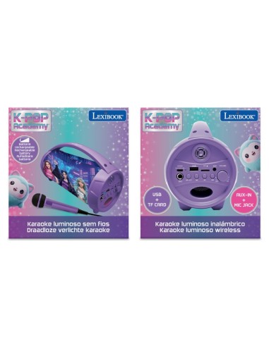 Lexibook K-POP Academy Bluetooth Speaker with Microphone LEXBTP585KPZ Lexibook | Futurartshop.com