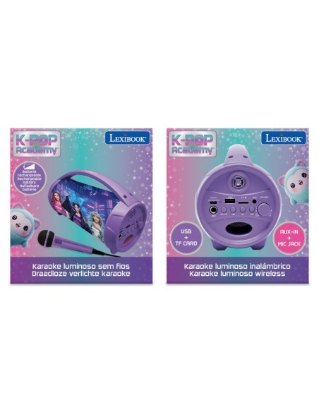 Lexibook K-POP Academy Bluetooth Speaker with Microphone LEXBTP585KPZ Lexibook | Futurartshop.com