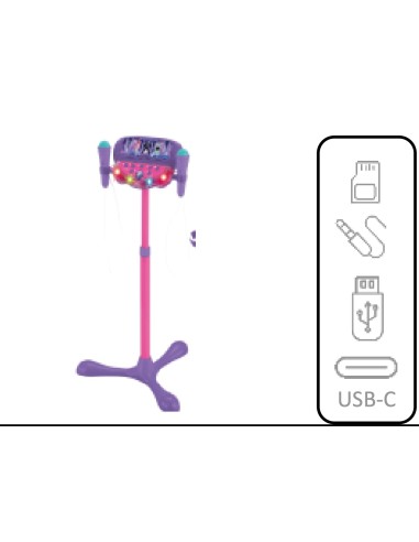 Lexibook K-POP Academy Stage Microphone with Adjustable Stand LEXS160KPz Lexibook | Futurartshop.com