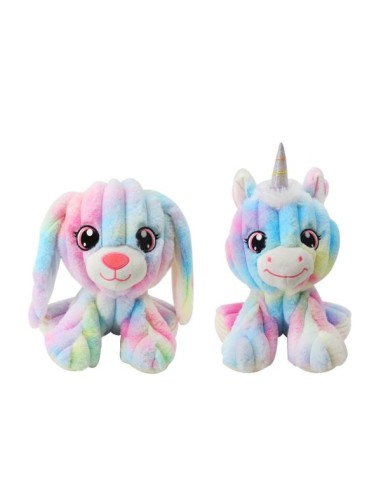 Peluche Cane Rainbow Glam Colorato