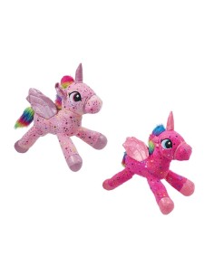 Peluche Unicorno Sdraiato Grande e Morbido 60 cm