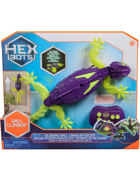 HEX BOTS Gecko – Glow-in-the-Dark RC Wall Climbing Robot, Rechargeable SPI6075451 Spin master | Futurartshop.com
