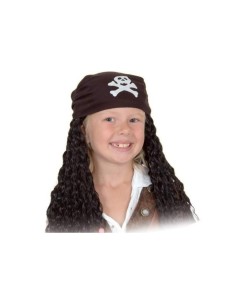 parrucca pirata bambino con bandana FIO72077 Fiori Paolo | Futurartshop.com
