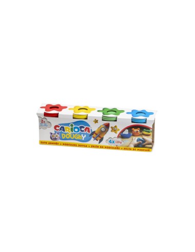 Carioca 4 Pots Modelling Dough Set