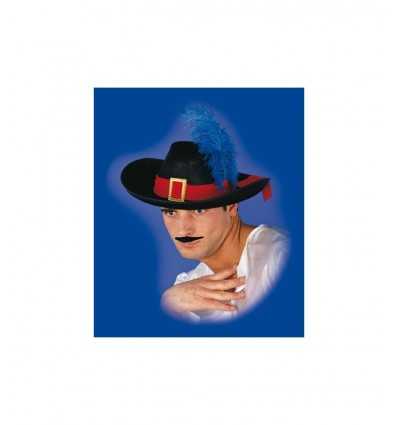 Sombrero de pirata negro adultos en fieltro 8114 Nuova Rio- Futurartshop.com