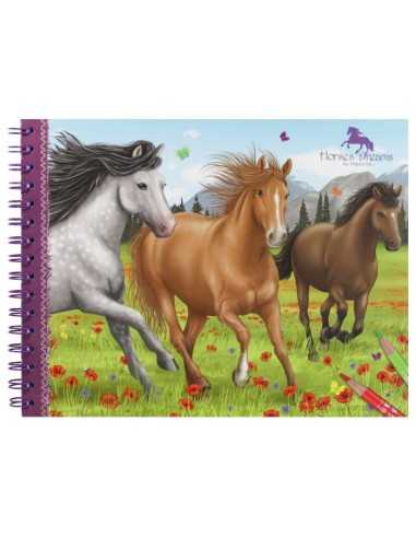 album da colorare horses dreams 163261 Crems | Futurartshop.com