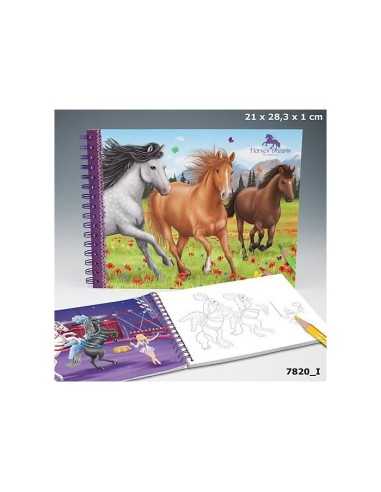 album da colorare horses dreams 163261 Crems | Futurartshop.com