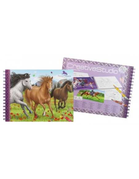 album da colorare horses dreams 163261 Crems | Futurartshop.com