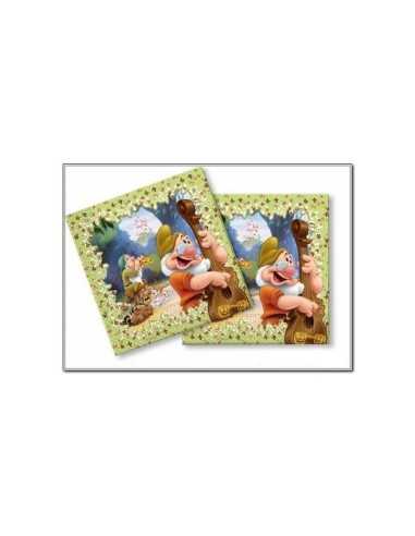 sette nani tovaglioli 33X33 centimetri 175603 Magic World Party | Futurartshop.com