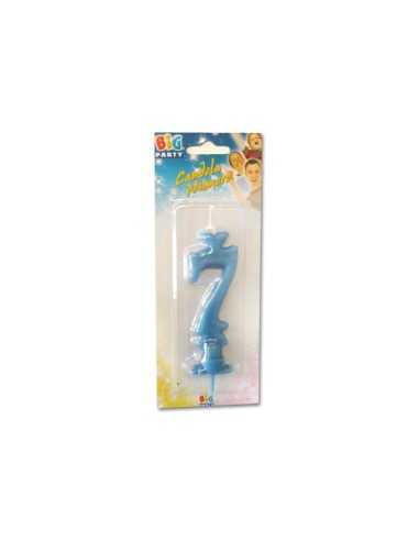Candela numero 7 celeste 2237834734438  | Futurartshop.com