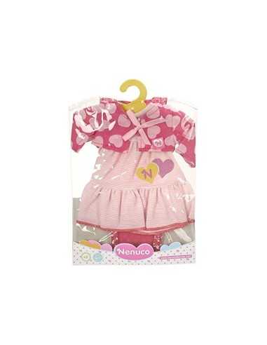vestito nenuco rosa con gilet per 35 centimetri FAM700011326/T17508 Famosa | Futurartshop.com