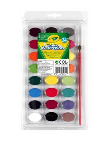 24 watercolors lavabilissimi B&S53-0524 Crayola | Futurartshop.com